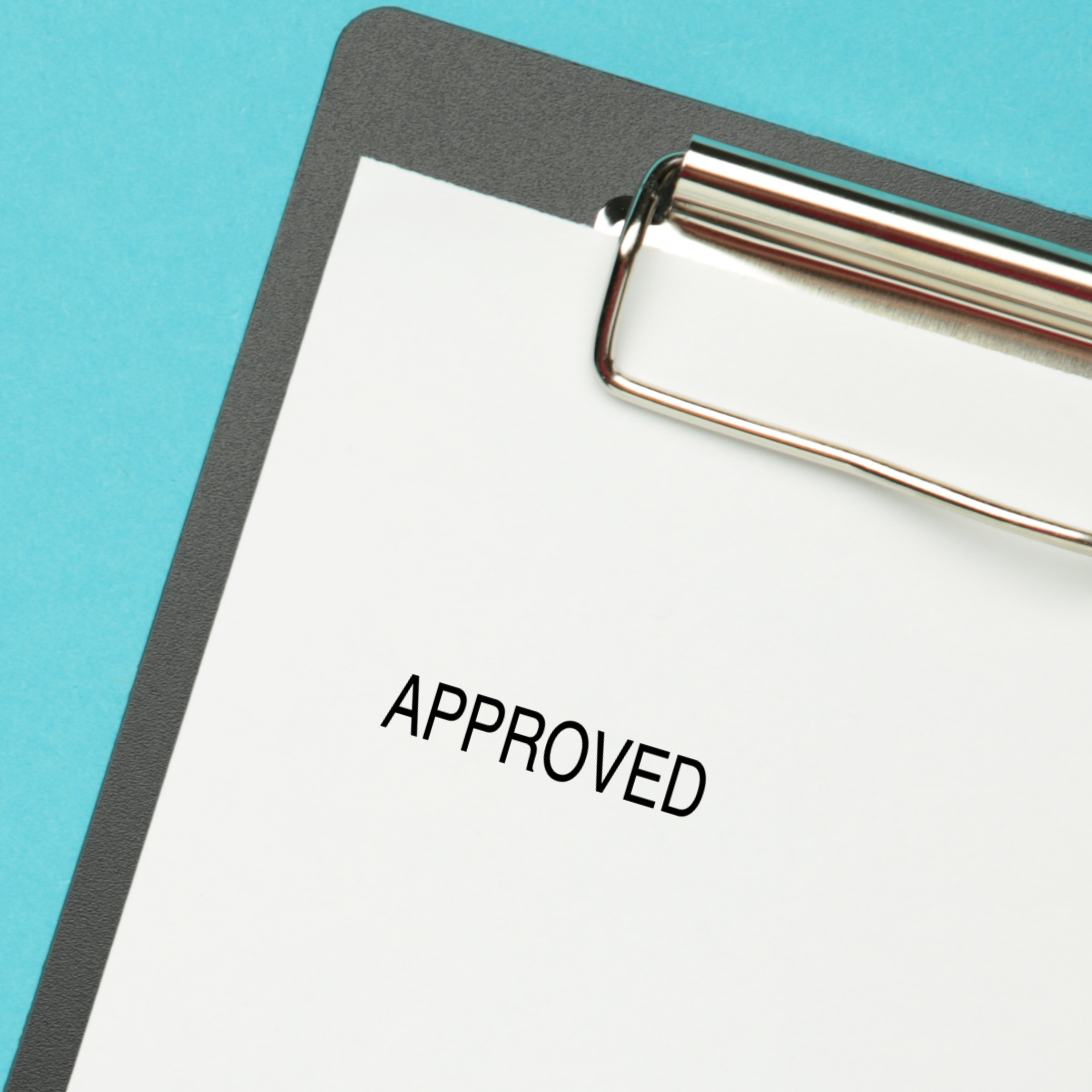 Approved Stock Stamp Image